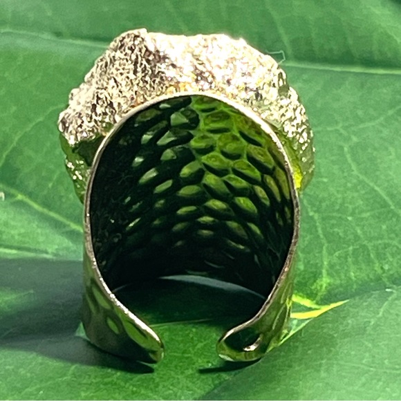 🍋2/$30 New Natural Geode Stone Ring - Picture 3 of 3